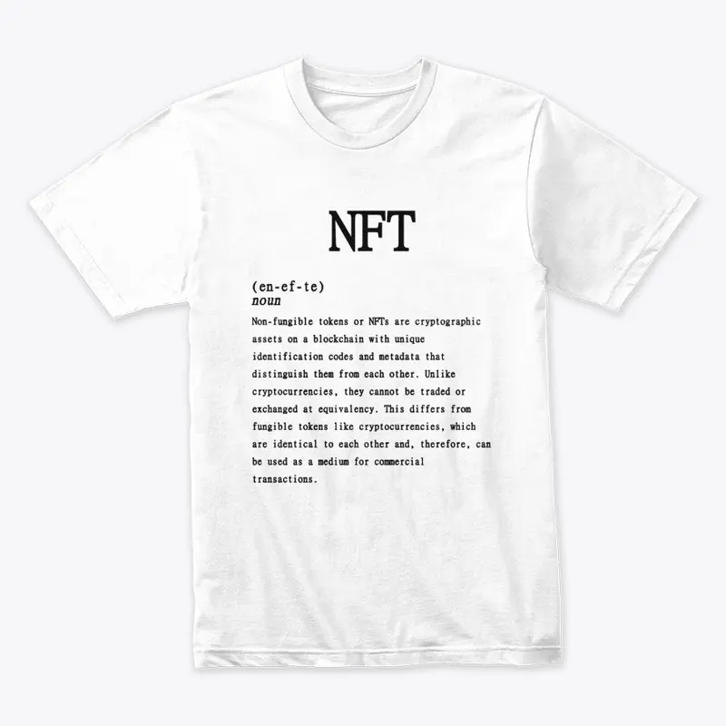 NFT DEFINITION TSHIRT